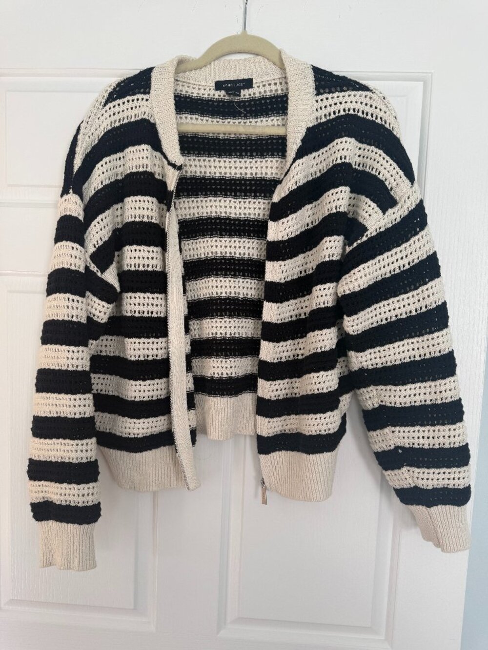 Sanctuary zip front knit jacket